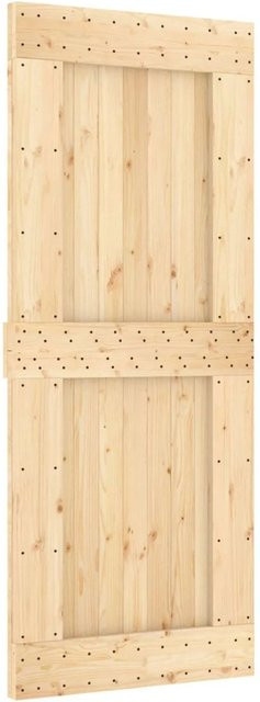 vidaXL Schiebetür NARVIK in Natur und Schwarz, B: 85 cm, H: 210 cm - Bild 1