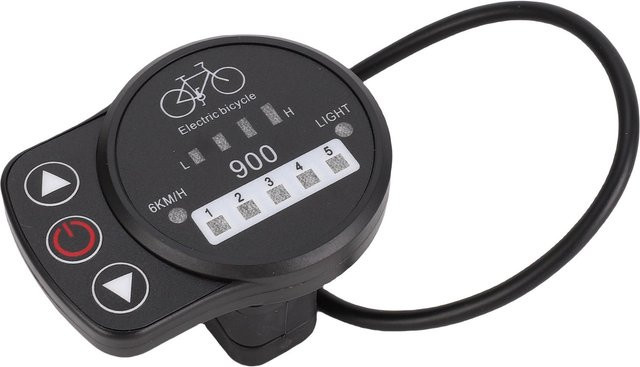 Igeteck Elektroroller LED-Display mit 5-adrigem regendichtem Kabel in Grau - Bild 1