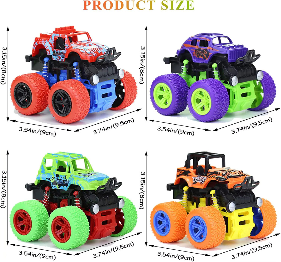 Hot Wheels Monster Trucks, Spielzeugautos, 4er-Pack - Bild 5