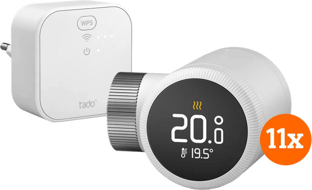 Tado Smart-Thermostatkopf X Starterpaket 11er-Pack in Weiß mit App-Steuerung und Smart Home Integration - Bild 1