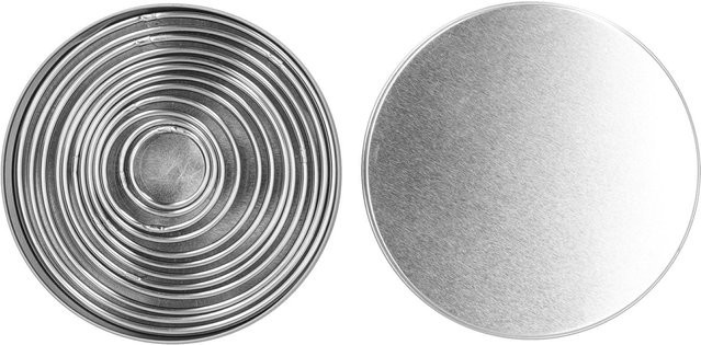 12-teiliges Set mfySpace Edelstahl Mousse Ringe und Ausstechformen in Silber für Kuchen, Fondant und Kekse - Bild 1