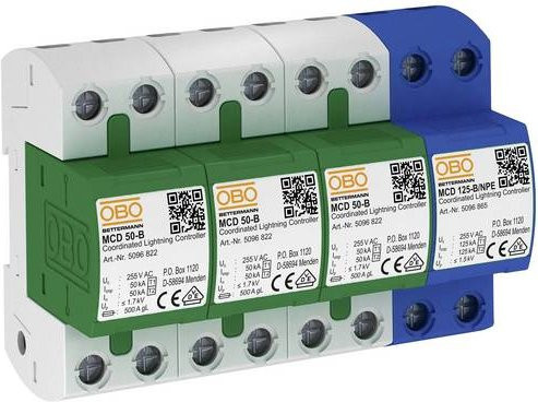 OBO Bettermann MCD 50-B 3+1 Überspannungsableiter 125 kA in Multicolor - Bild 1