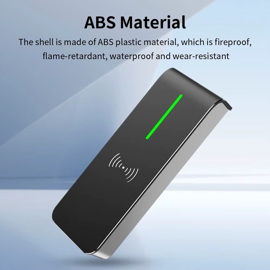 Asia-Teco AN90R RFID Proximity-Kartenleser für Zugangskontrolle, IP67 Wasserdicht, Wiegand 26/34 Ausgang, 125Khz + 13.56Khz, Schwarz - Bild 3