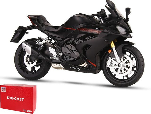 QJMOTOR 600RS Rennmotorrad, Legierung Druckgussmodell, 1:12, mit Sound und Licht, ab 14 Jahren - Bild 1