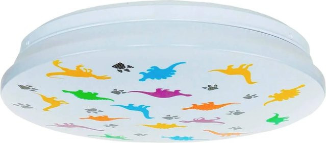 Licht-Erlebnisse LED Deckenleuchte für Kinderzimmer, Küche oder Badezimmer, Rund, Weiß, Metall, IP44, 1300 Lm, 4000 K, Durchmesser: 33,5 cm - Bild 1