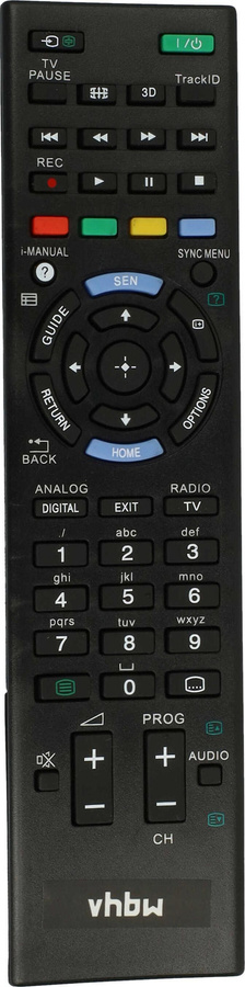 vhbw Ersatzfernbedienung kompatibel mit Sony KDL-22EX320, KDL-22EX310, KDL-22EX325, KDL-22CX32D und KDL-22BX200 Fernsehern - Bild 1