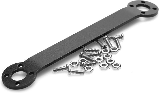 Tamiya CNC-Aluminium-Frontstabilisator-Stangenstrebenplatte, Schwarz - Bild 1