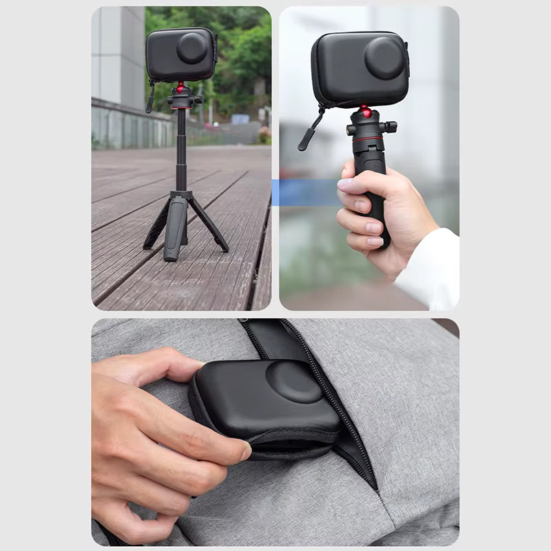 Osmo Action 6 Tragetasche von DJI in Schwarz – PU-harte Aufbewahrungstasche als Reiseschutz und Schutzzubehör - Bild 3