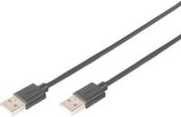 DIGITUS USB 2.0 Anschlusskabel USB-A auf USB-A in Schwarz - Bild 1