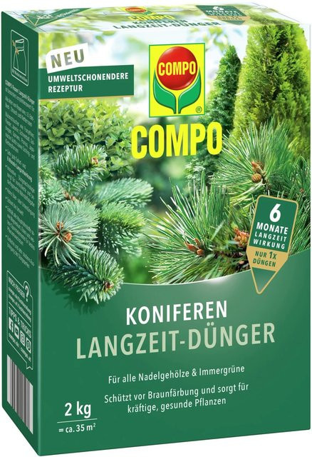 Compo Koniferen Langzeit-Dünger für Nadelgehölze und Immergrüne, 2 kg - Bild 1