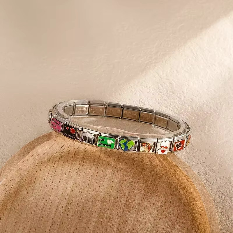 Hapiship Armband, Edelstahl, Silber, Unisex - Bild 2