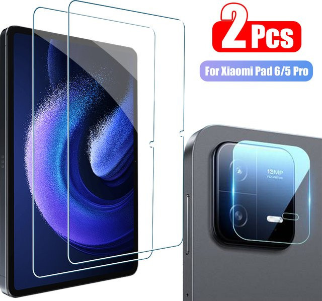 2er-Set gehärtetes Glas Display Schutzfolie für Xiaomi Pad 6, Pad 6 Pro, Pad 6s Pro und Redmi Pad in Transparent - Bild 1