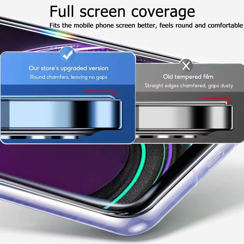 3er-Set gehärtetes Glas für Realme 8s 5G, 6,5 Zoll, transparent, Fingerabdruck-Entsperrung kompatibel - Bild 4
