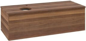 V&B Waschtischunterschrank Antao ohne Frontstruktur in Weiß, B/T/H: 120 x 36 x 50 cm - Bild 1