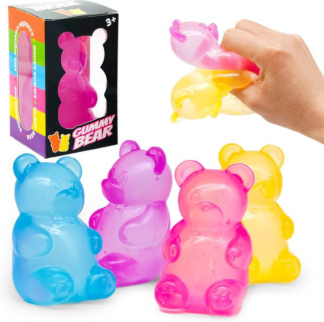 Needoh Gummibärchen-Quetschball, Maltose-Stressball, Transparentes Stressabbau-Spielzeug - Bild 1