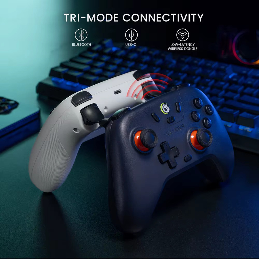 GameSir Nova Lite Switch Controller mit Hall-Effekt Gamepad für Nintendo Switch, iPhone, Android, Windows PC und Steam in Pink und Schwarz - Bild 1