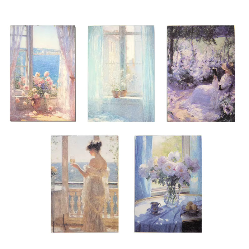 100 Stück Ästhetische Hintergrundpapiere mit Sternenhimmel und Farbverlauf für Journal DIY Collage und Deko, Multicolour - Bild 3