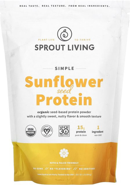 Sprout Living Sonnenblumenkernprotein 454 g - Bild 1