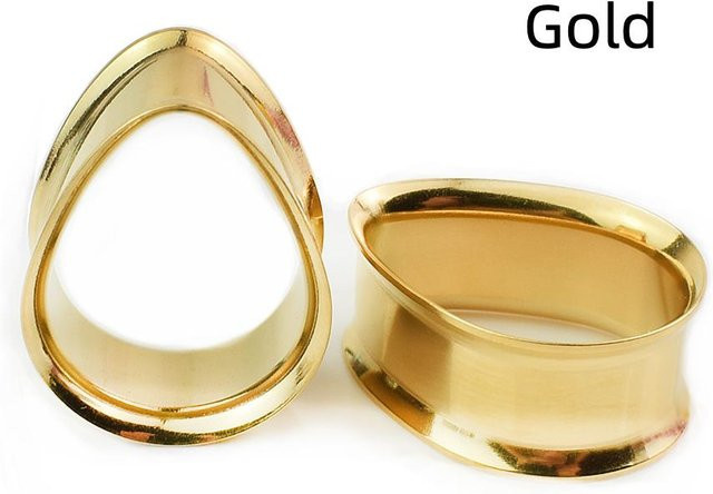 JIAPEIJIA Ohrdehner, Edelstahl, Gold, 16 mm, Unisex - Bild 1
