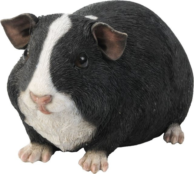 Meerschweinchen Figur Stil 1 von HotAnt in Schwarz und Weiß aus Polystone - Bild 1