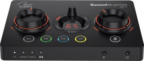 Creative Sound Blaster GC7 Externe 7.1 Soundkarte in Schwarz mit USB-C und Optischem Anschluss für PC, PlayStation und Xbox - Bild 1