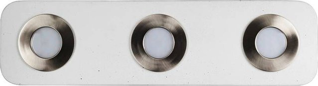 SPOT Light Deckenleuchte in Weiß mit Beton und Metall, B/H/T: 40 x 3,5 x 11 cm - Bild 1