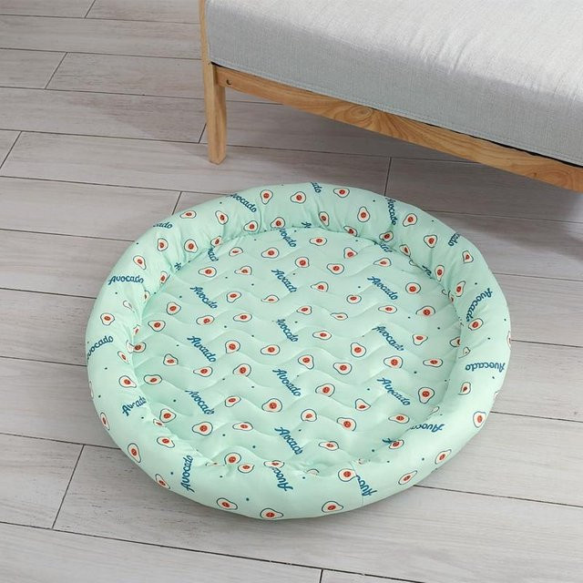 Bingsi Kühlbett für Katzen und Hunde mit Fruchtmuster in Multicolour, Durchmesser: 45 cm - Bild 1