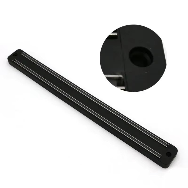 RSCHEF Magnetische Messerleiste mit Ablage in Schwarz, Wandmontierte Messerhalterung für Küche und Werkstatt - Bild 5