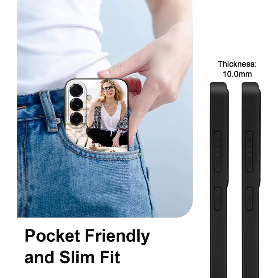 Individuell gestaltbare TPU Soft Hülle für Samsung Galaxy S20 S21 S22 S23 S24 Plus Ultra 5G Lite FE in Schwarz - Bild 2