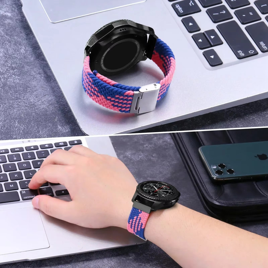 Geekthink Uhrenarmband Nylon, elastisch geflochten, bunt, Unisex - Bild 4