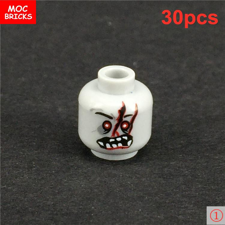 Yiran toy MOC Steine Zombie Gesicht Bausteine 30-teiliges Set - Bild 2
