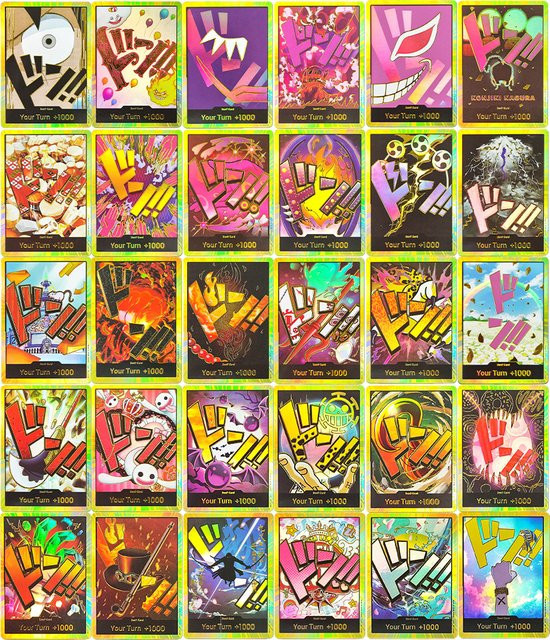 Bandai One Piece Gold Collection, Anime-Karten, Englisch - Bild 1
