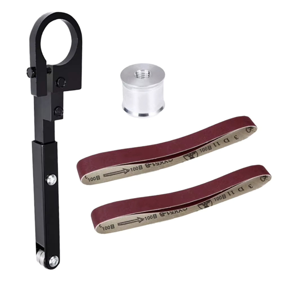 DAZZLEEX Bandschleifmaschine zum Umbau von Winkelschleifern für Modelle 100, 115 und 125 in Schwarz - Bild 3