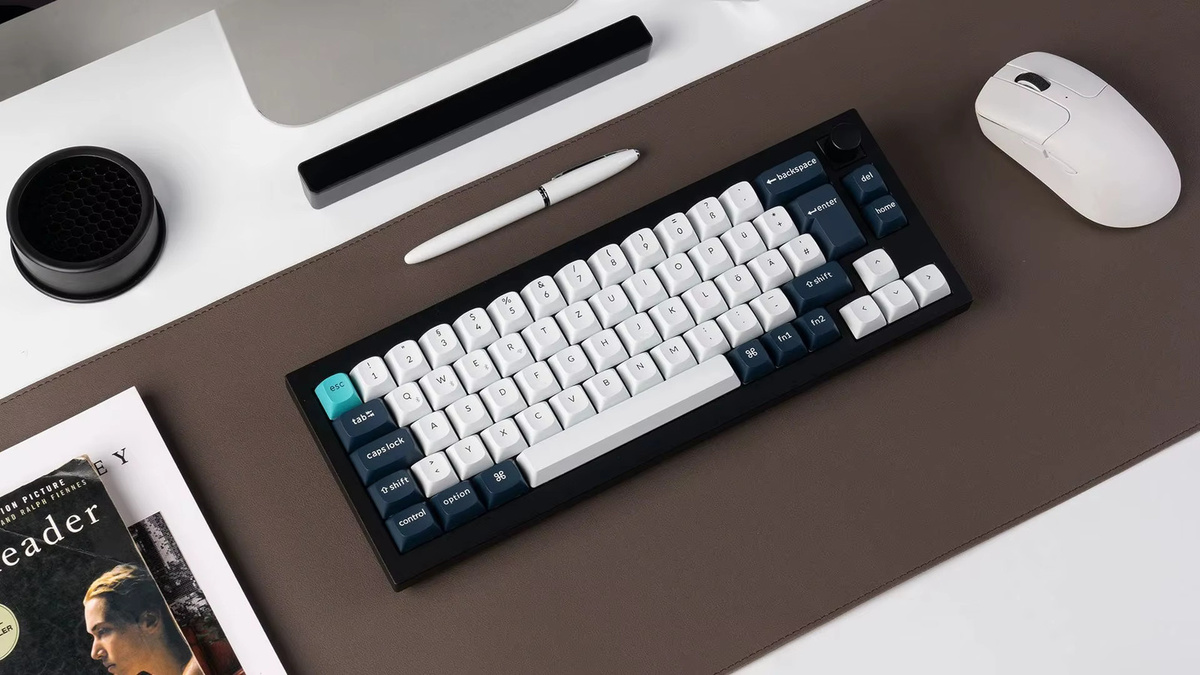 Keychron Q2 Max ISO-Layout Kabellose Mechanische Tastatur mit QMK/VIA, RGB-Hintergrundbeleuchtung und PBT-Tastenkappen - Bild 2