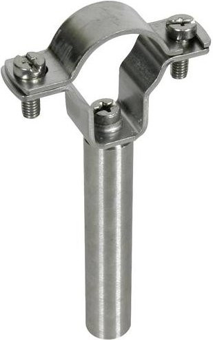 DEHN Leitungshalter aus Edelstahl in Silber, Artikelnummer 253331 - Bild 1
