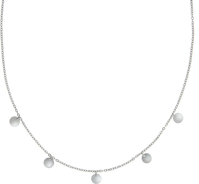 Zeeme Halskette 925 Silber, Plättchen-Anhänger, Damen, 42+3cm - Bild 1