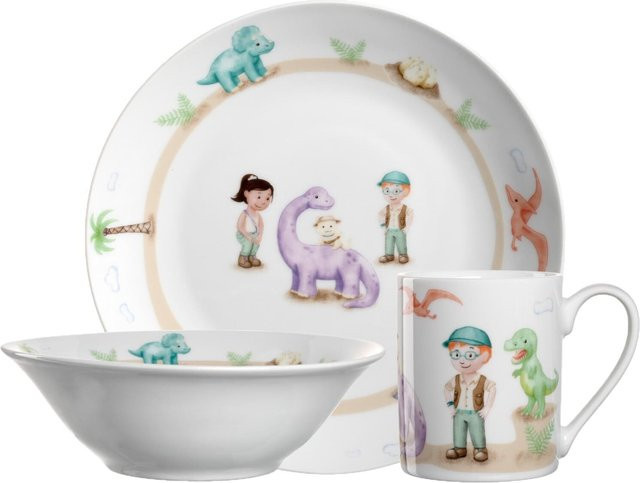 Leonardo Kindergeschirr Set BAMBINI AVVENTURA aus Keramik in Multicolour - Bild 1