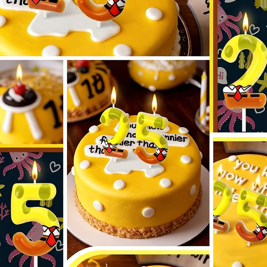 Hot Toys SpongeBob Geburtstagskerze, Tortenkerzen, Partyzubehör - Bild 3