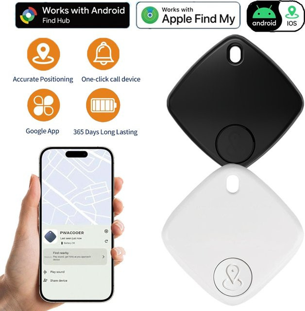GGBEE Smart Bluetooth GPS Tracker in Weiß für iOS und Android zur Ortung von Kindern, Haustieren und Wertsachen - Bild 1