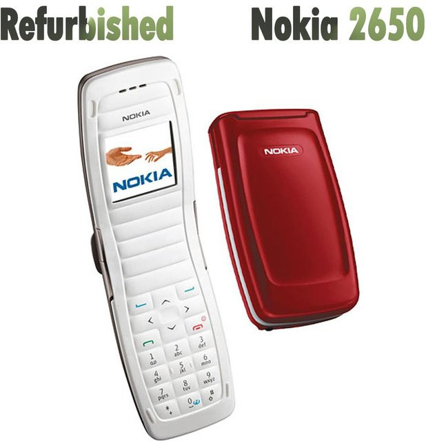 Generalüberholtes Nokia 2650 Mobiltelefon in Rot, entsperrt mit 1 SIM-Slot - Bild 1