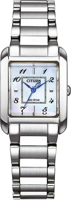 Citizen Armbanduhr, Solar, Edelstahl, Weiß, 22 mm, Damen - Bild 1