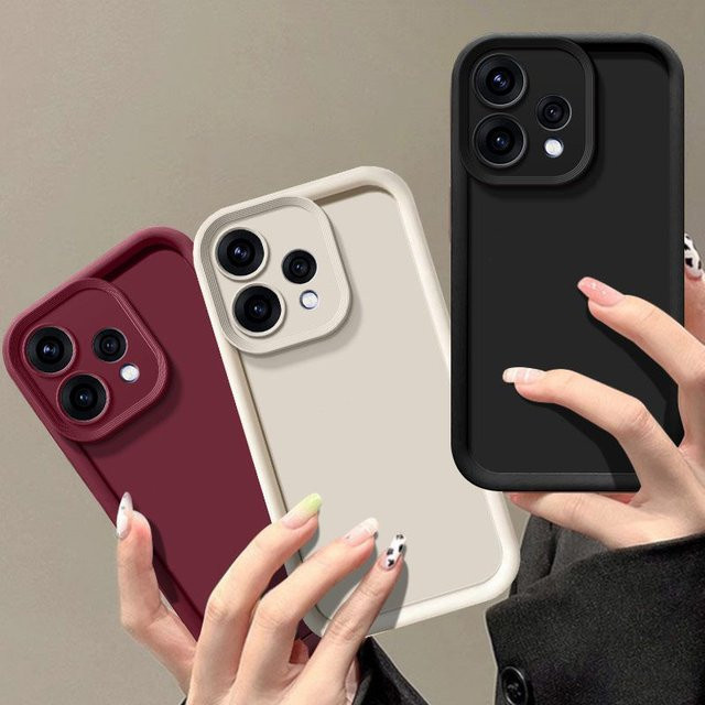 Luxuriöse Candy Matte Handyhülle für Oppo Reno15 5G CPH2825 in Rot und Multicolour, Sturzsicherer Schutz - Bild 1