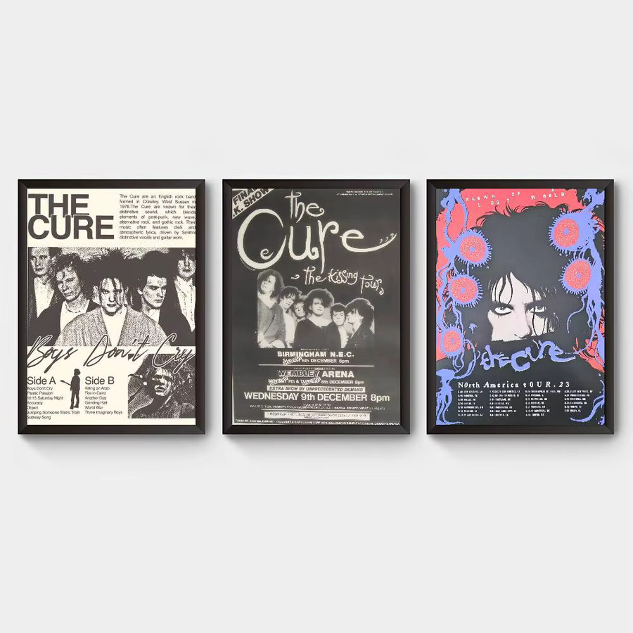 Selbstklebender Wandaufkleber Rastar The C-Cure Band Klassisches Kunstposter in Mehrfarbig - Bild 3