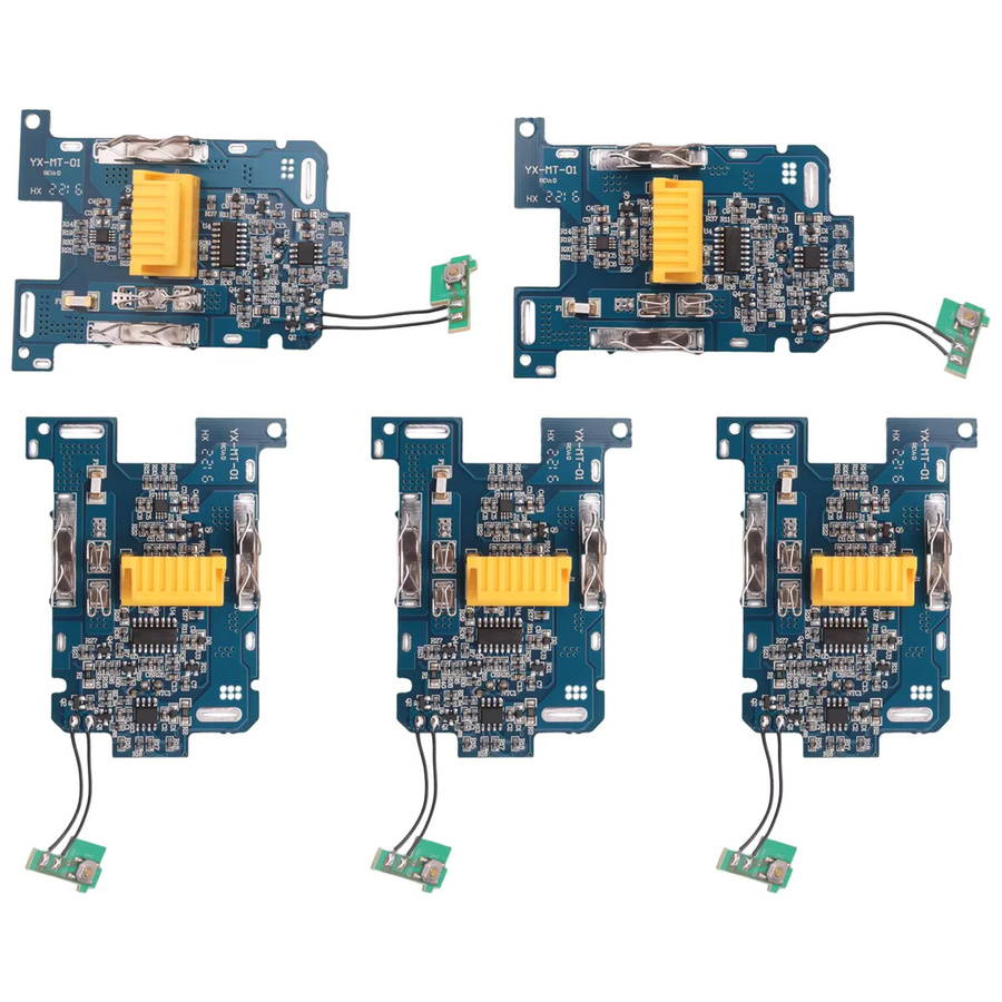 5er-Set BMS PCB Ladeschutzplatine für Makita 18V Li-Ion Akkus BL1830 BL1815 BL1860 LXT400 BL1850 in Blau - Bild 2