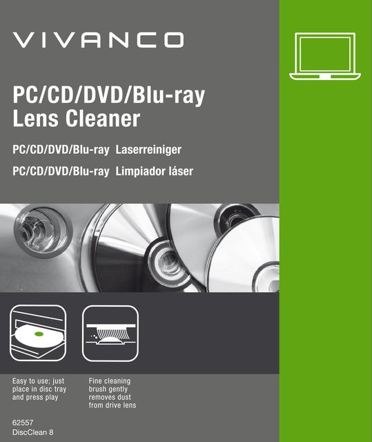 Vivanco Laserreiniger für PC, CD, Blu-ray und DVD in Multicolour - Bild 1