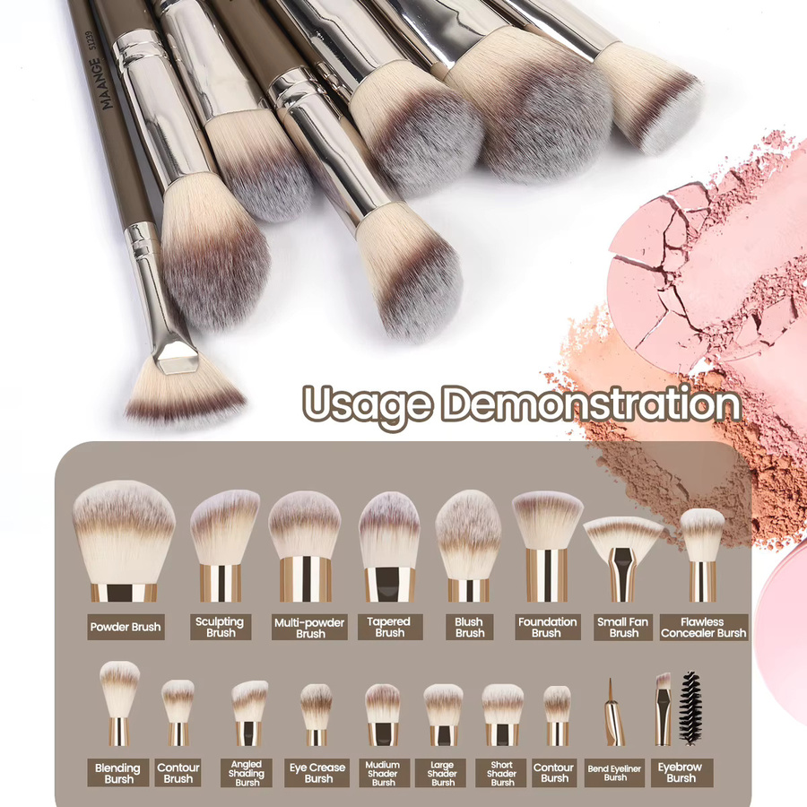 MAANGE Make-up-Pinsel Set, 18 Stück, Unisex - Bild 3