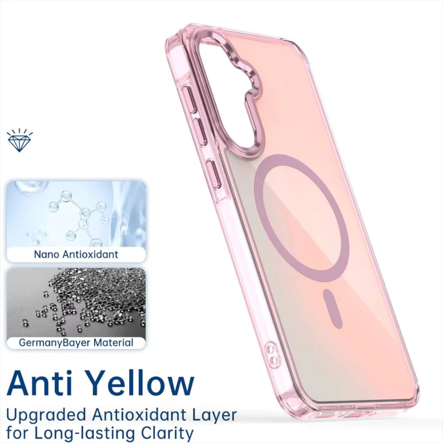 Magnetische Schutzhülle mit Farbverlauf für Samsung S25 S24 S23 FE Ultra in Multicolour und Purple - Bild 2
