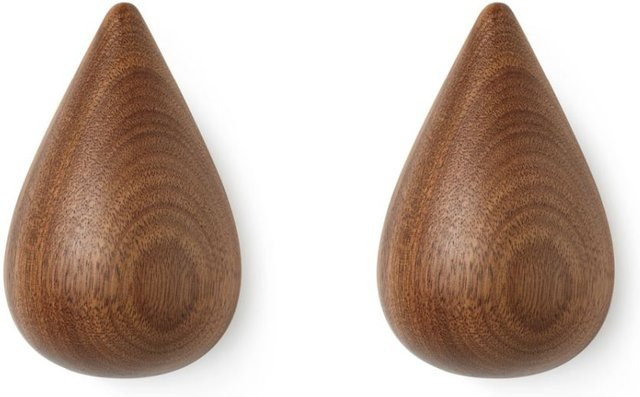 Normann Copenhagen Dropit Wandhaken aus Holz in Braun - Bild 1