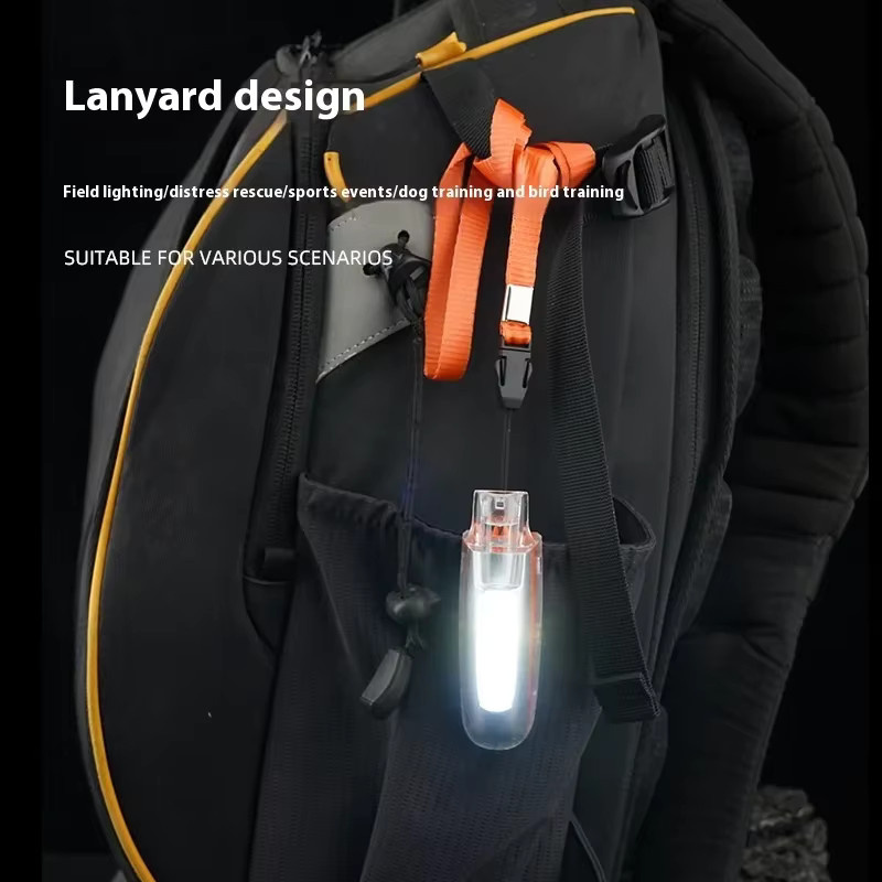 Heinast Notfall-Überlebenspfeife mit heller LED-Taschenlampe und USB-Ladefunktion als Schlüsselanhänger für Outdoor und Sicherheit - Bild 4