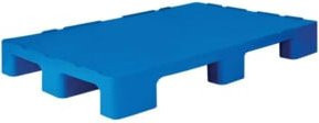 HMH Hygienepalette geschlossen aus Kunststoff, Farbe: Blau, Traglast: 1.250 kg - Bild 1